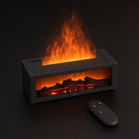 Whispering Flame diffuser with remote control, elevated angle